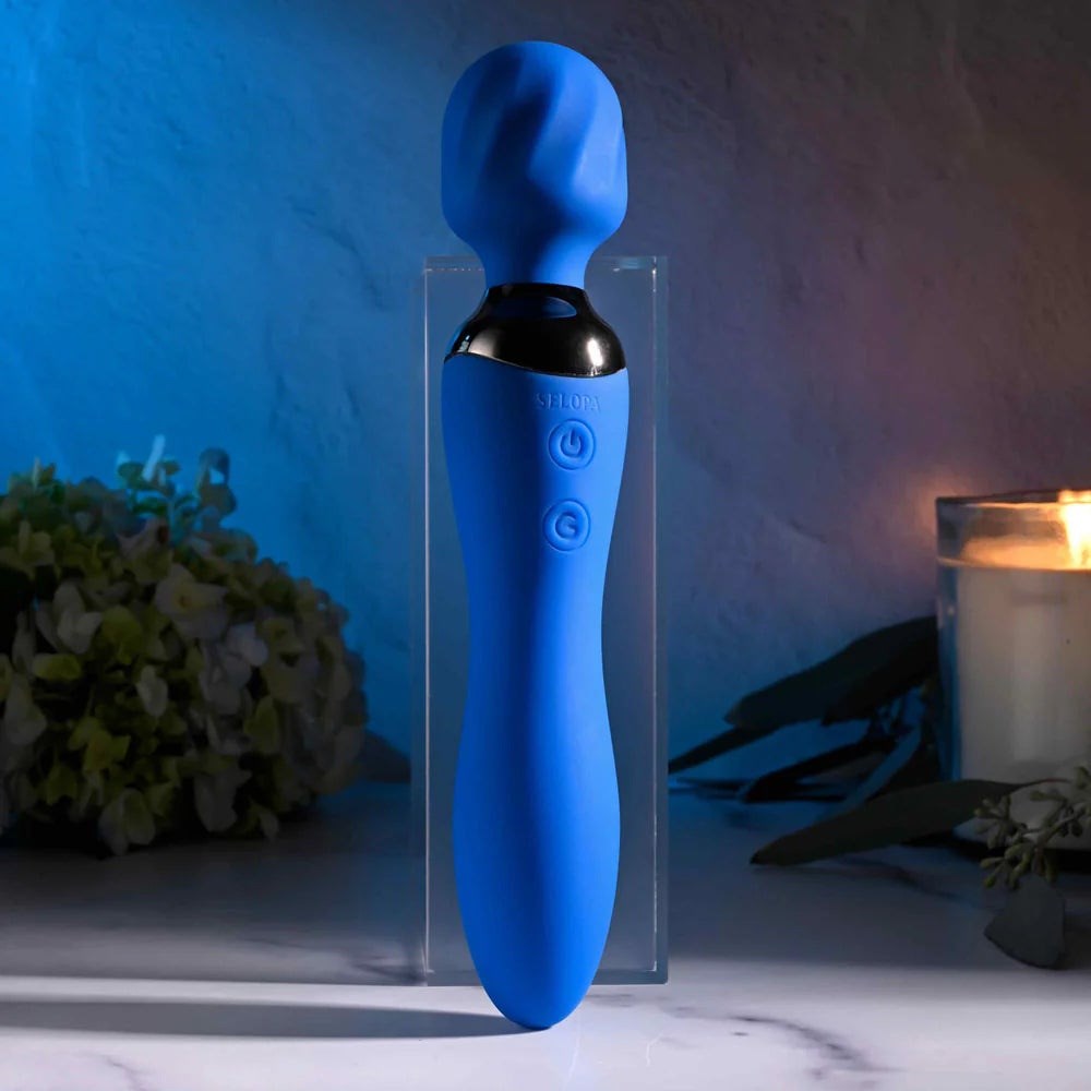 Selopa BLUE BELLE - Dual Pleasure Body Wand Massager - - Personal Massagers