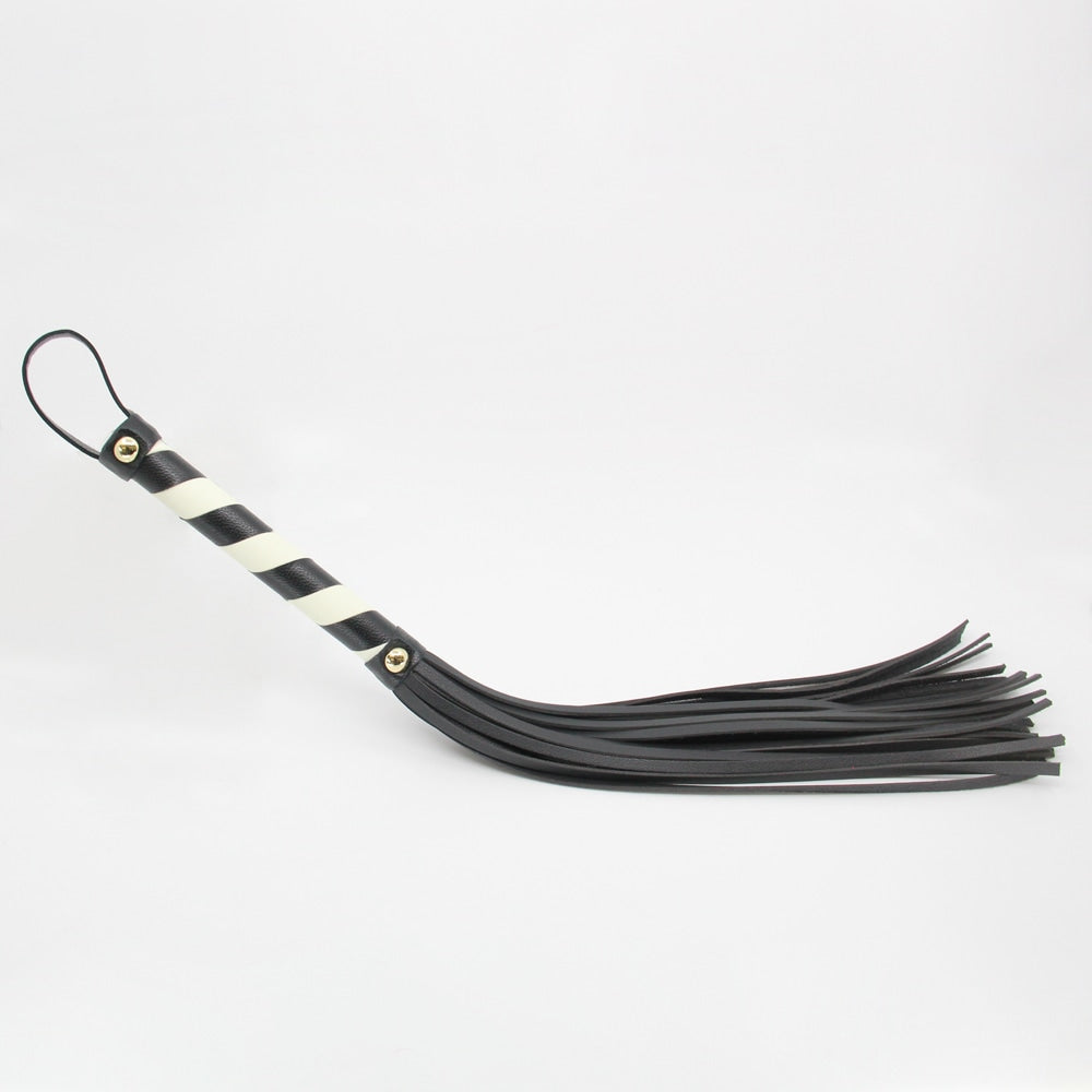 Love In Leather Medium Length Suede Flogger Purple - Whips And Crops