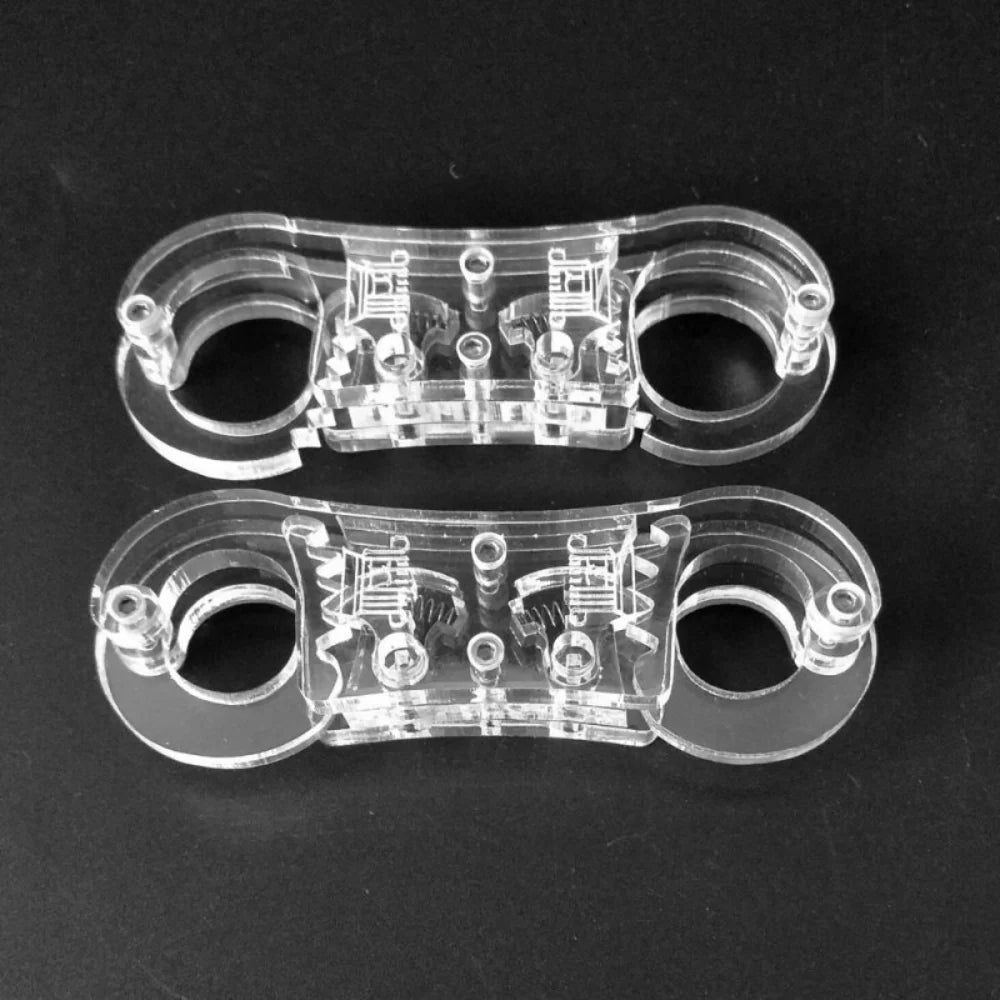 Acrylic Glass BDSM Finger Cuff Ratchet Clasp - - Cuffs And Restraints