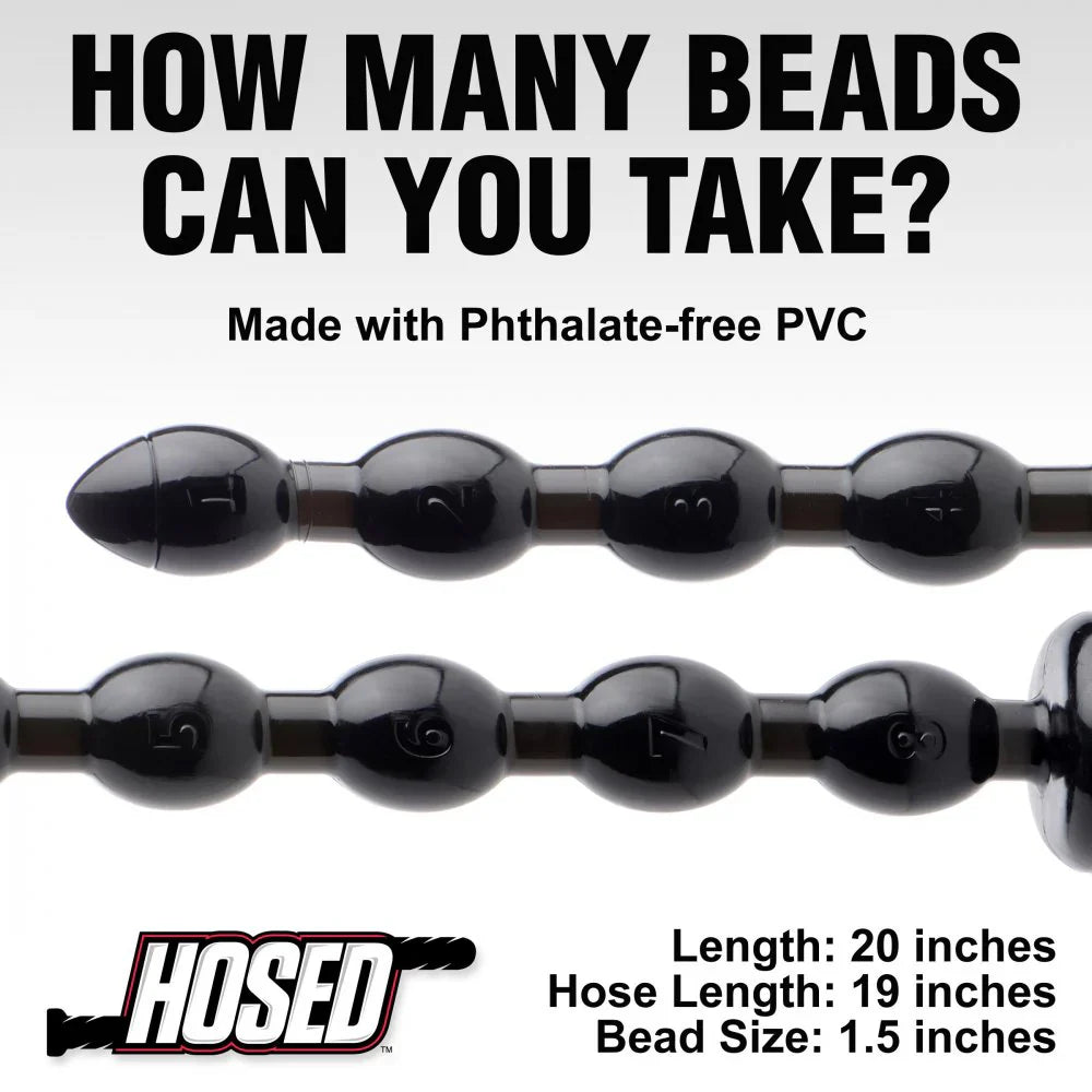 Hosed 19 Inches Beaded Textured Anal Snake Beads - - Anal Beads and Balls