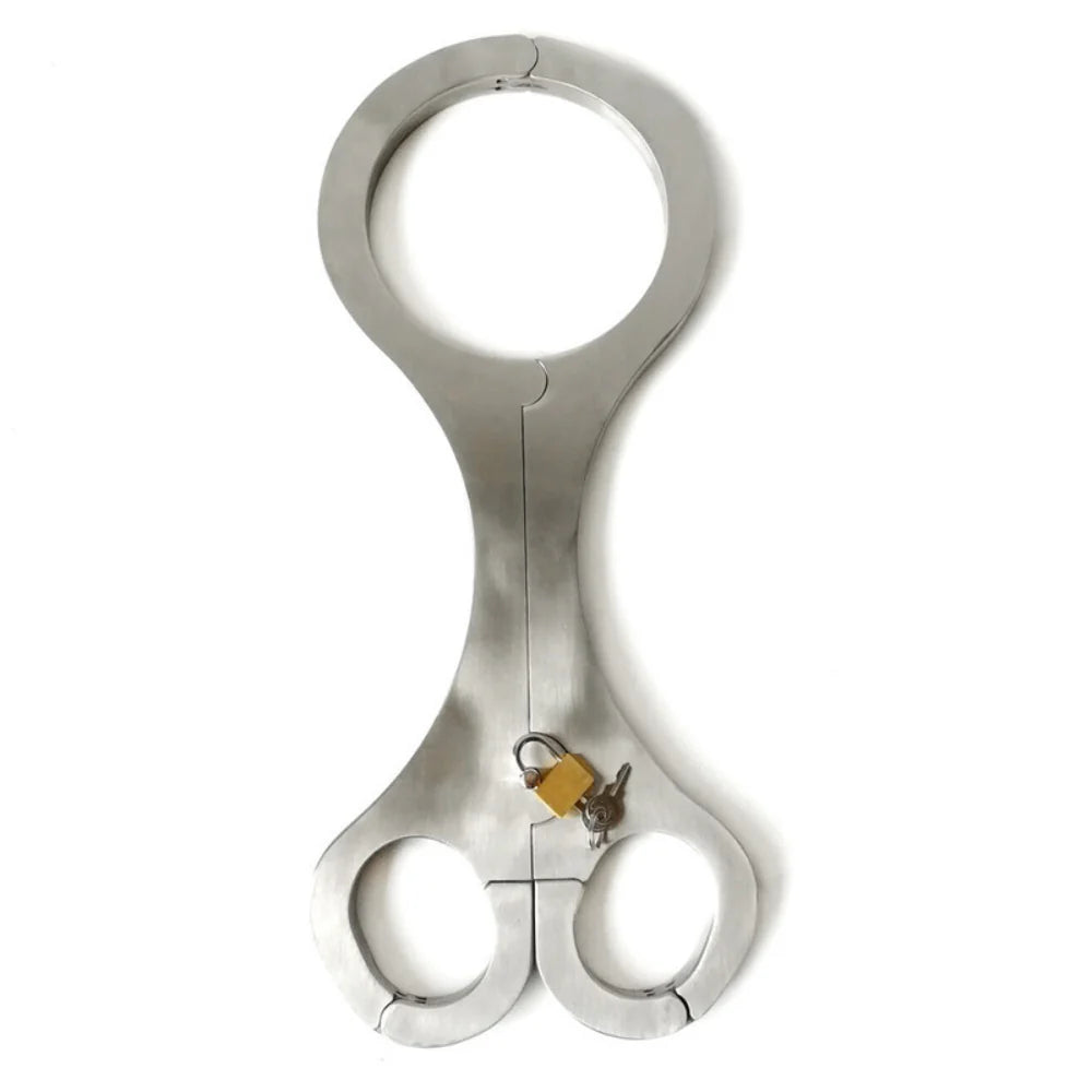 Anodized Aluminum Cangue Bondage Restraint - - Cuffs and Restraints