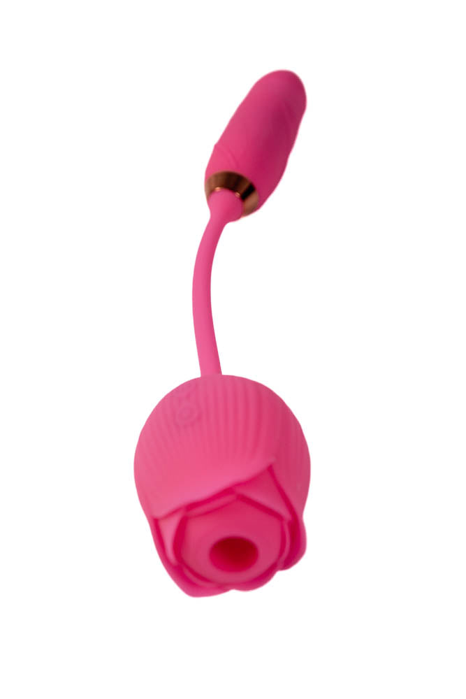 Cousins Group Pink Pussycat Thrusting Rose Vibrator - - Clit Ticklers and Pulsators
