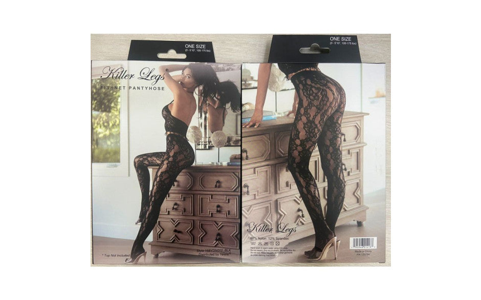 Yelete Chestnut Cheetah Womens Fishnet Tights - - Fishnet and Thigh Highs