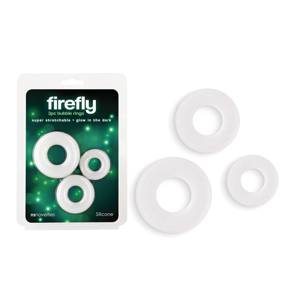 Firefly 3pc Bubble Mens Cock Rings Set - - Cock Rings