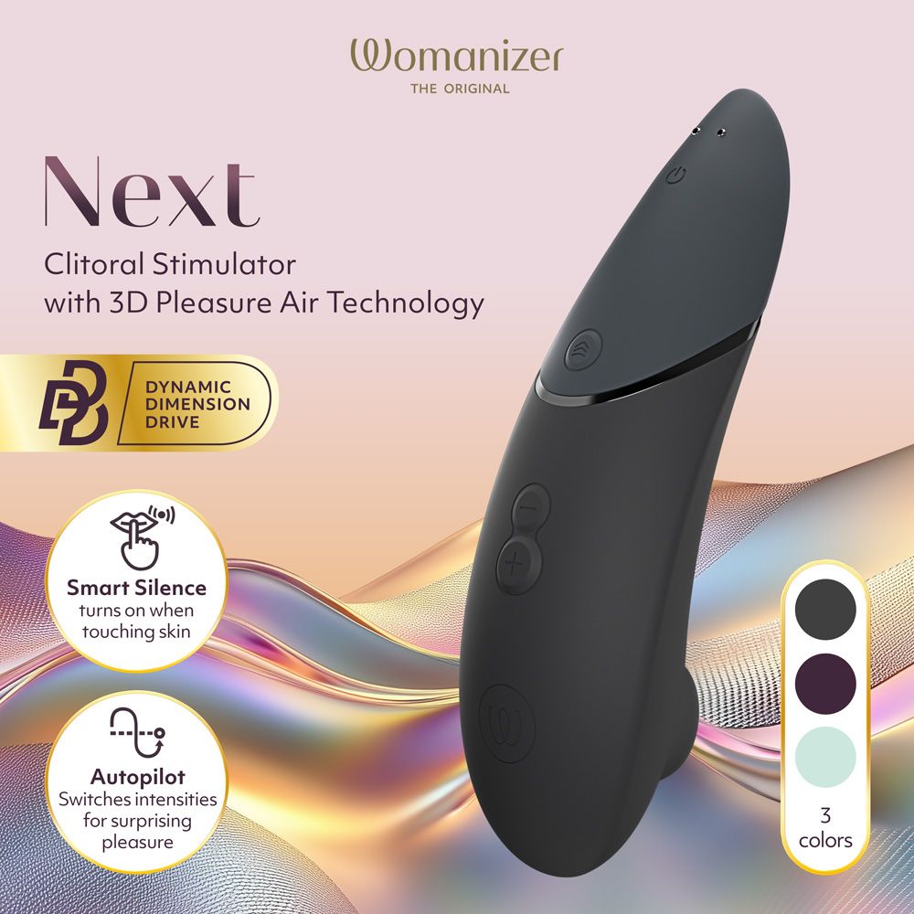 Womanizer Next 3D Pleasure Air Clitoral Stimulator - - Clit Ticklers and Pulsators