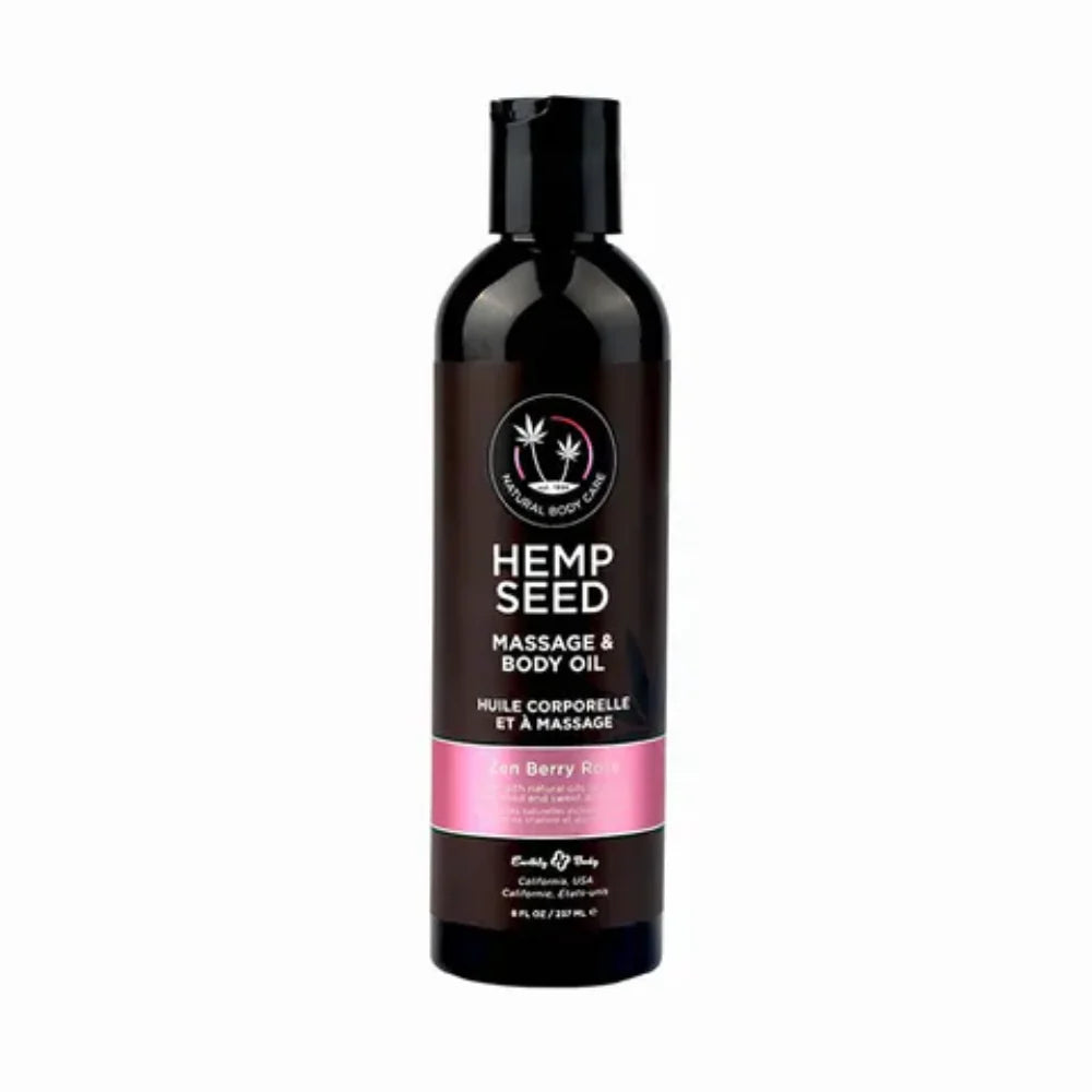 Hemp Seed Massage & Body Oil Based Lubricant 237 ml - - Oil Based Lubes