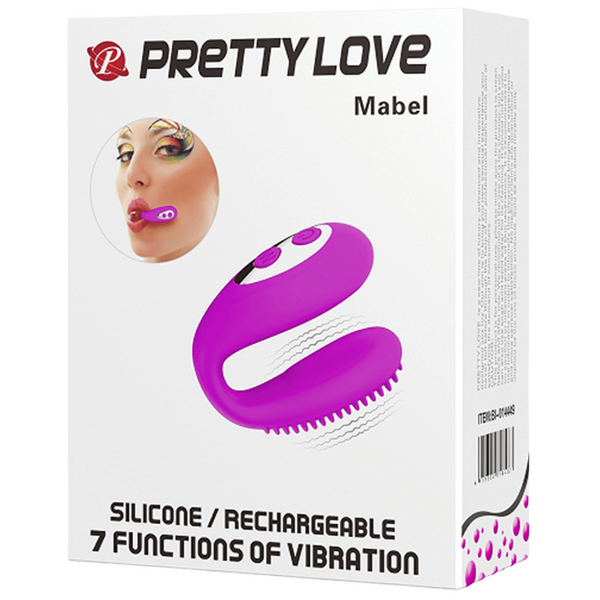 Baile Mabel Rechargeable Clitoral and Oral Sex Stimulator - Purple - Clit Ticklers and Pulsators