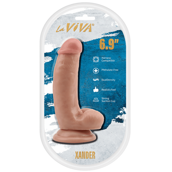La Viva Xander 6.9 Inches Realistic Feel Dildo Flesh - - Realistic Dildos