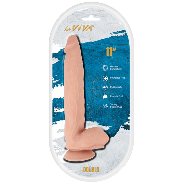 La Viva Donald 11 Realistic Feel dildo Flesh - - Realistic Dildos