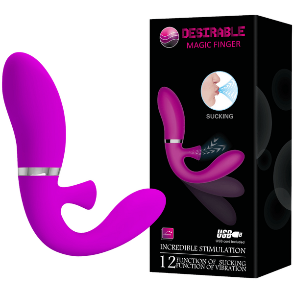Baile Desirable Magic Finger Vibrator With Suction - - Finger and Tongue Vibrators
