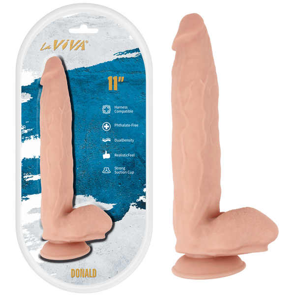 La Viva Donald 11 Realistic Feel dildo Flesh - - Realistic Dildos