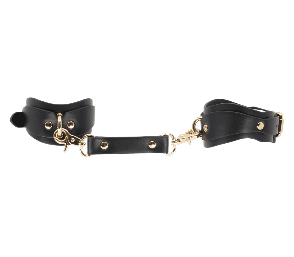 Love In Leather Shaped Bondage Ankle Cuffs - Collars and Leads