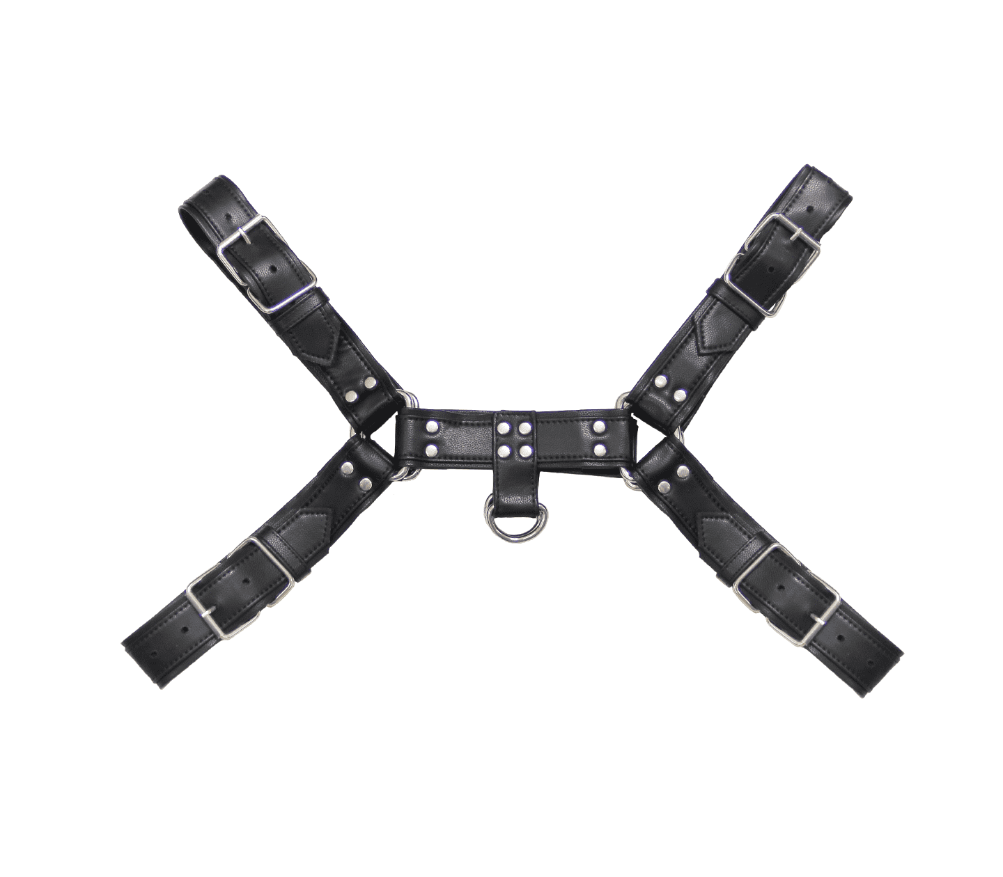 Love In Leather Mens PU Leather Bulldog Brace - Default Title - Cuffs And Restraints