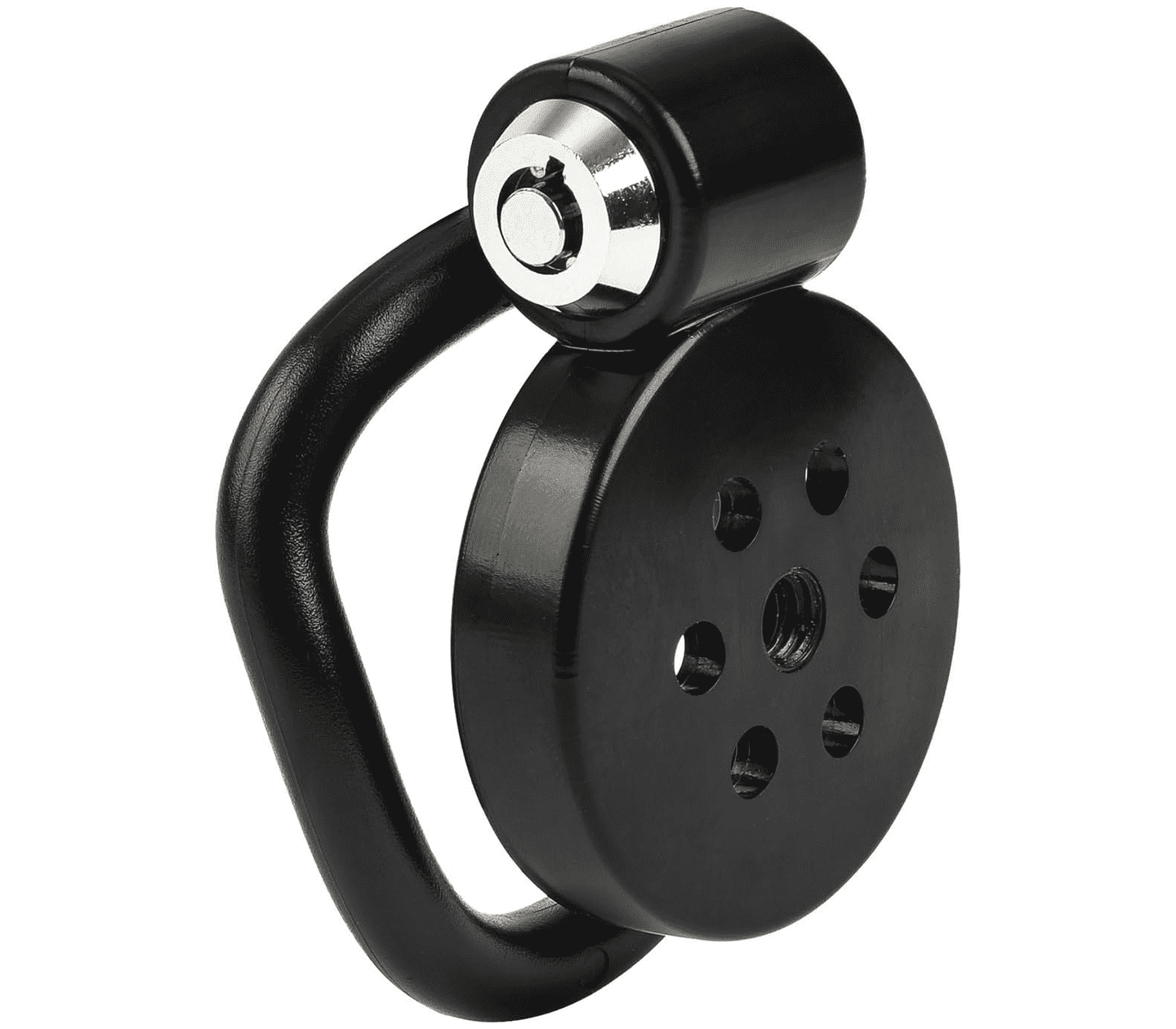 Love In Leather Flat Male Chastity Device Black - Default Title - Male Chastity