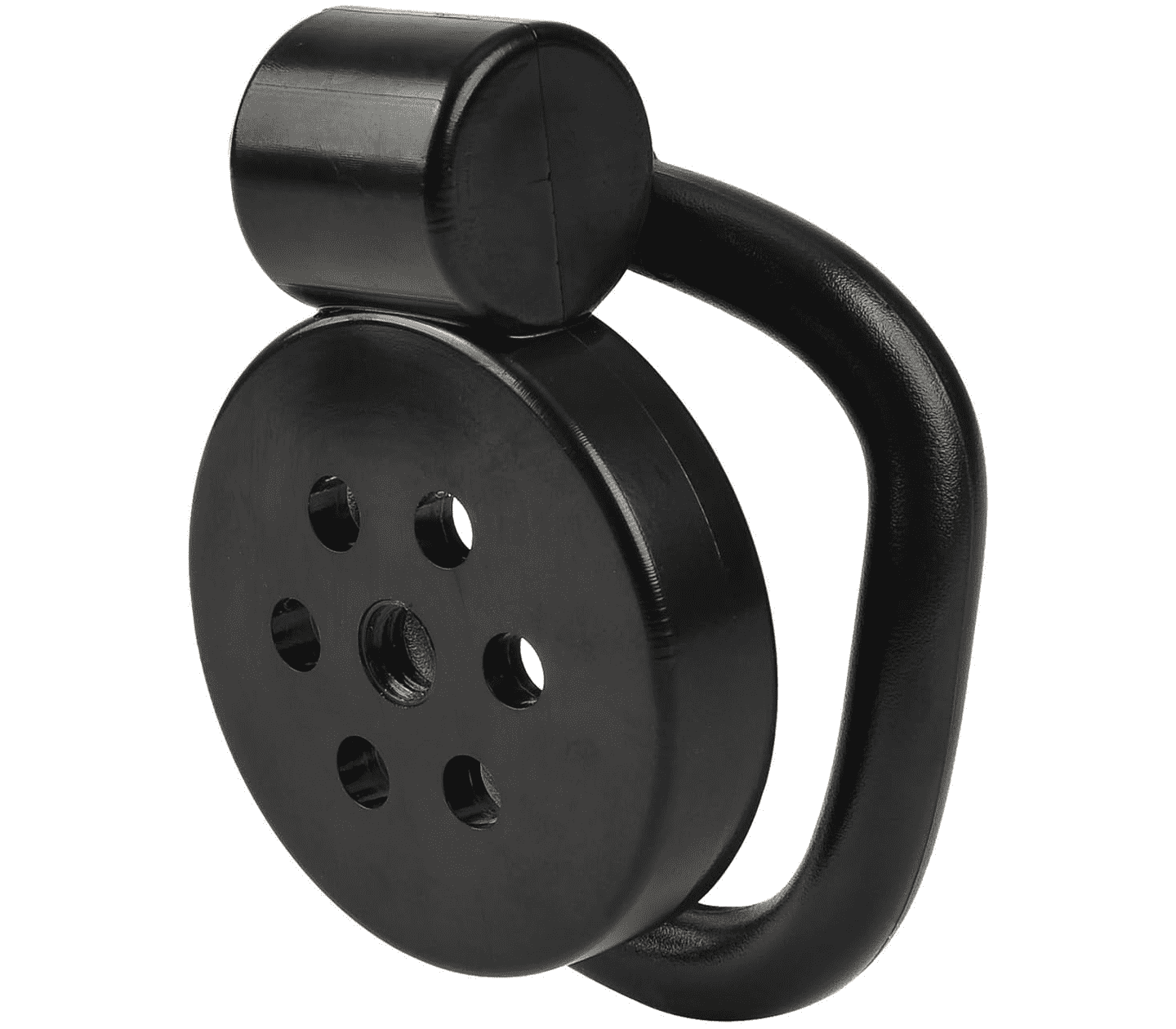 Love In Leather Flat Male Chastity Device Black - - Male Chastity