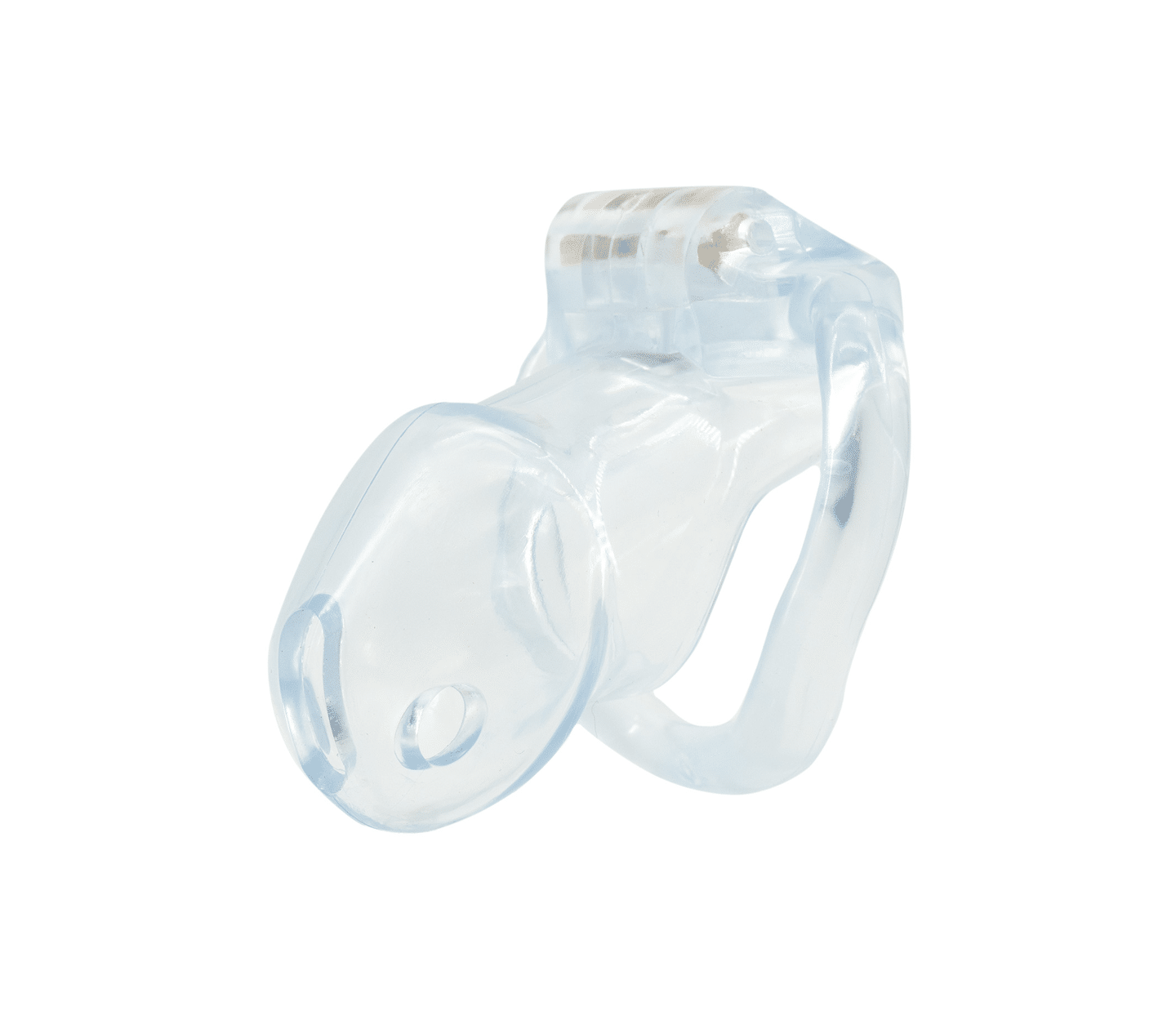 Love In Leather Resin Male Chastity Cock Cage Clear - Male Chastity