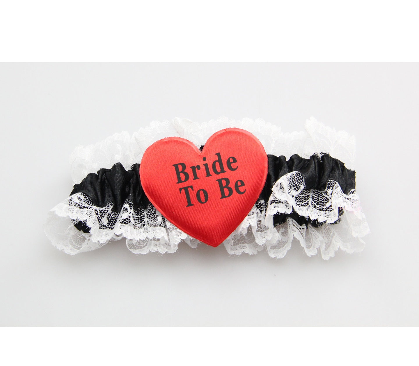 Love In Leather Bride to Be Sexy Leg Garter - White - Fishnet and Thigh Highs