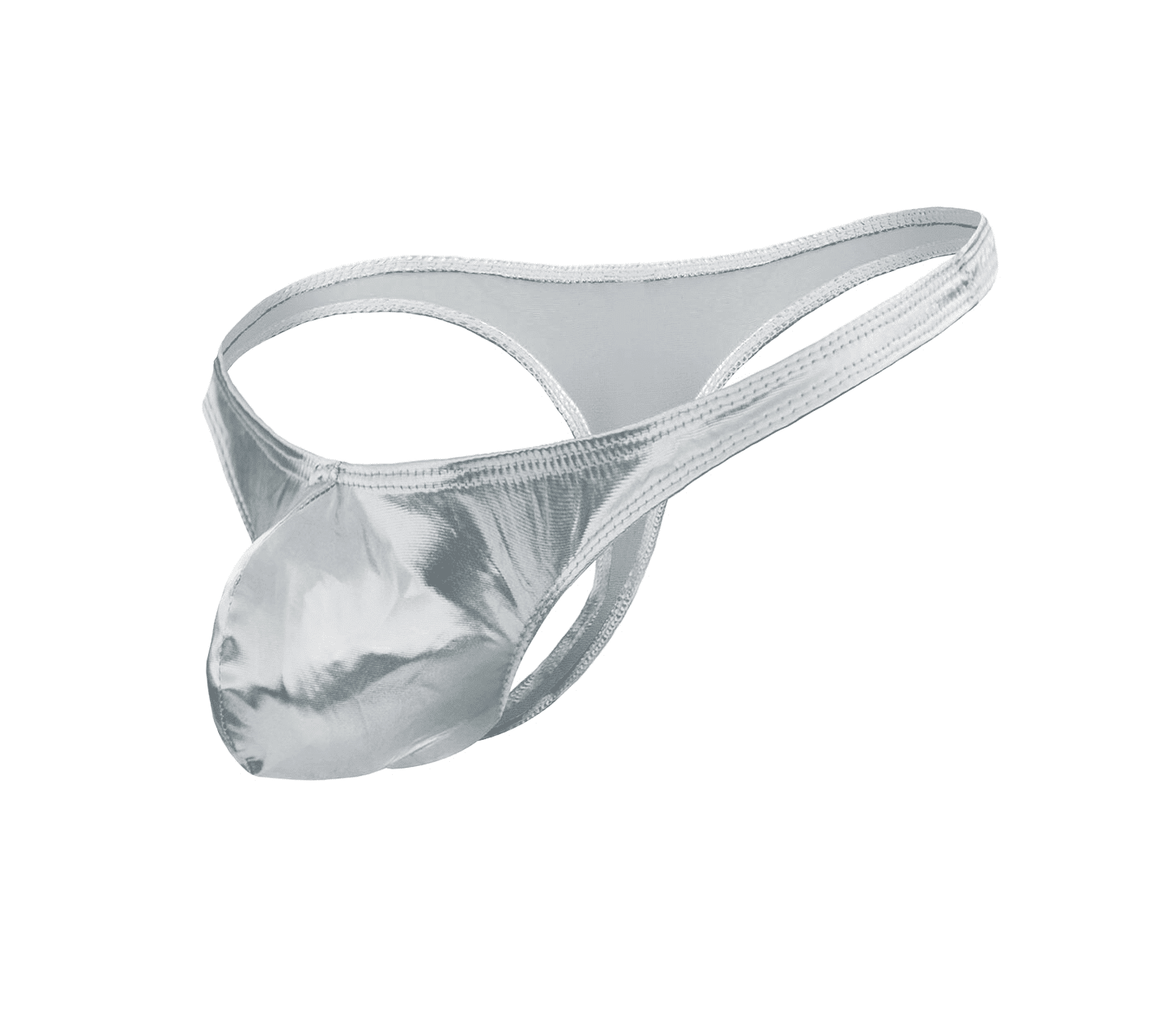 Love In Leather Mens Metallic G-string Underwear L/XL - - Jocks and G-Strings