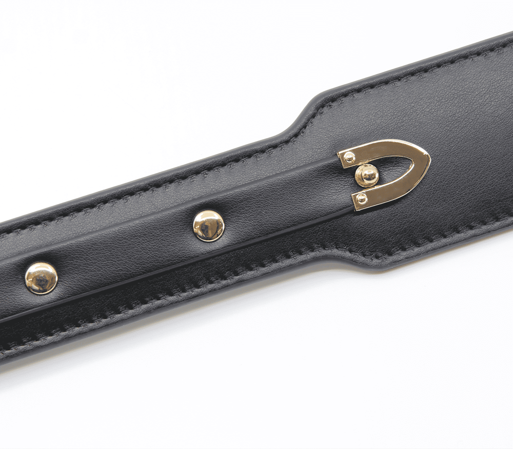 Love In Leather BDSM Paddle With Coloured Hardware - Paddles And Slappers