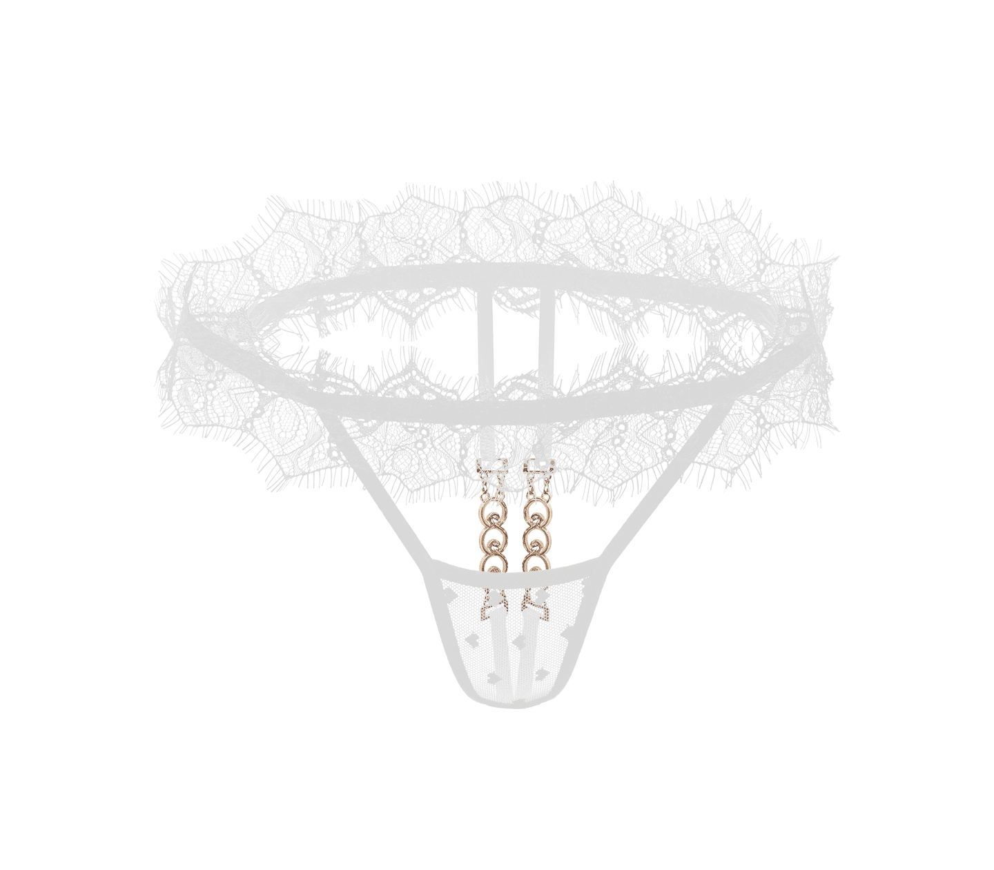 Love In Leather Sexy Crotchless Panties OS - - G-Strings, Panties and Shorts