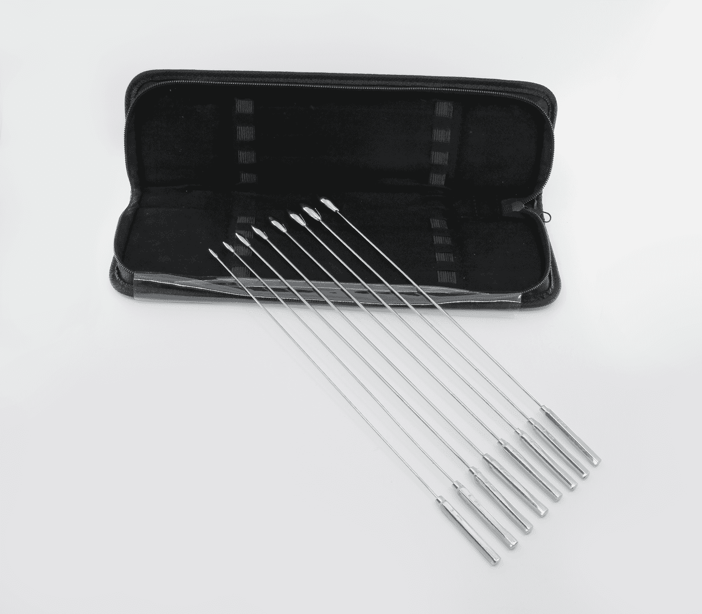 Love In Leather 8 Piece Rosebud Dilator Sounding Kit - Urethral Sounds