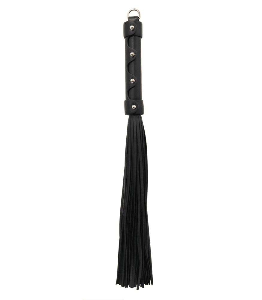 Love In Leather BDSM Flogger With Coloured Hardware - - Whips And Crops