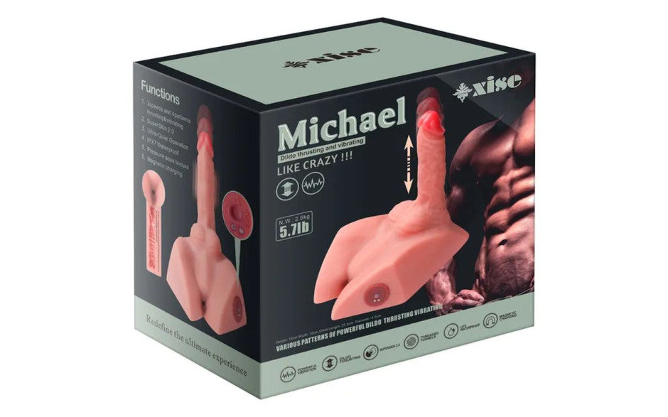 Xise Michael USB Auto Thrusting 20 cm Male Cock and Ass - Masturbators and Strokers