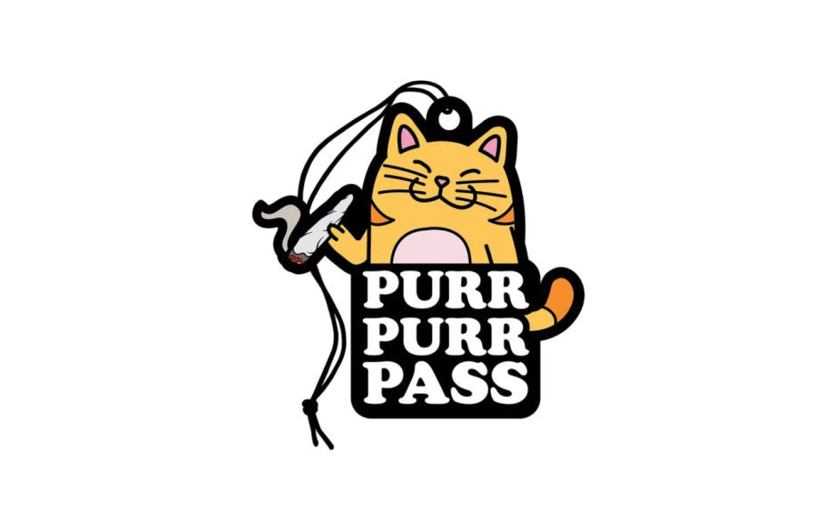Wood Rocket Purr Purr Pass Air Freshener - Party Gifts and Novelties