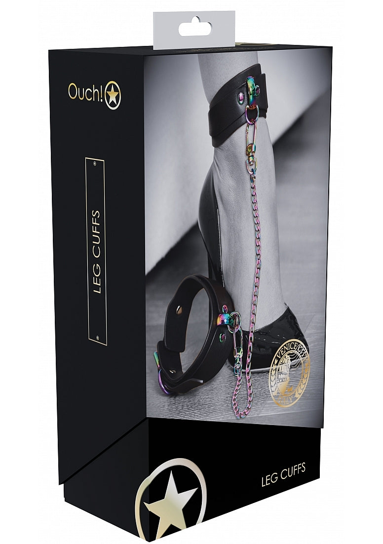 Shots Toys Ouch! Venice Collection BDSM Leg Cuffs - Cuffs And Restraints