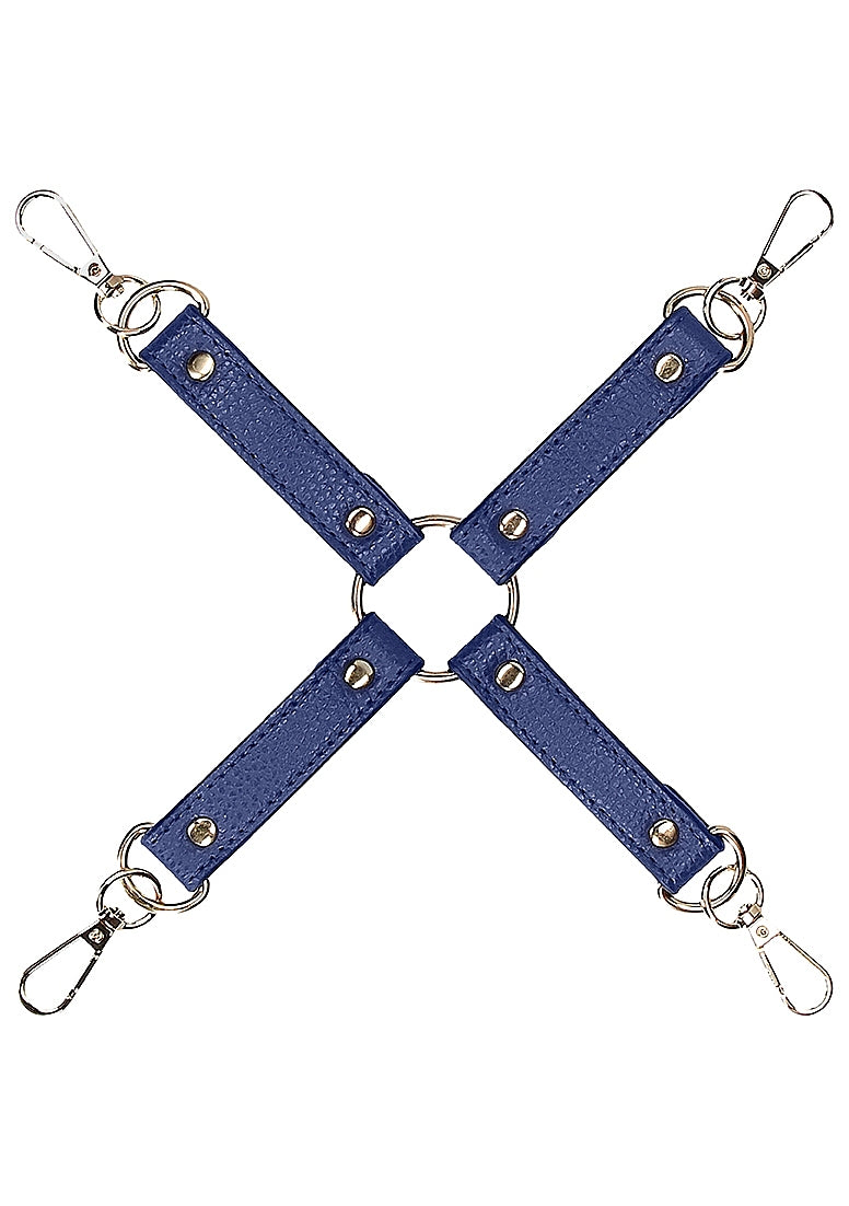 Shots Toys Sailor Theme BDSM Hogtie Connector - Blue - Cuffs And Restraints