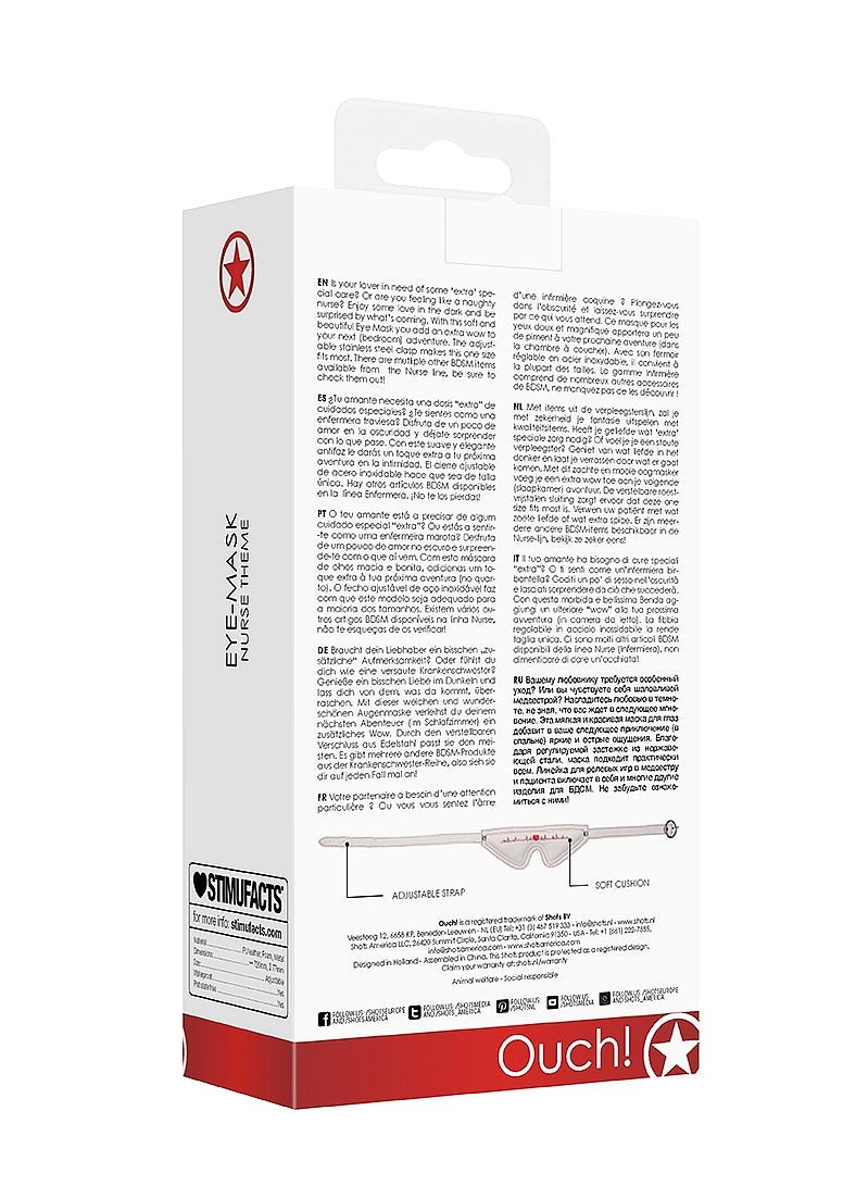 Shots Toys Nurse Theme BDSM Play Eye Mask - - Masks And Blindfolds