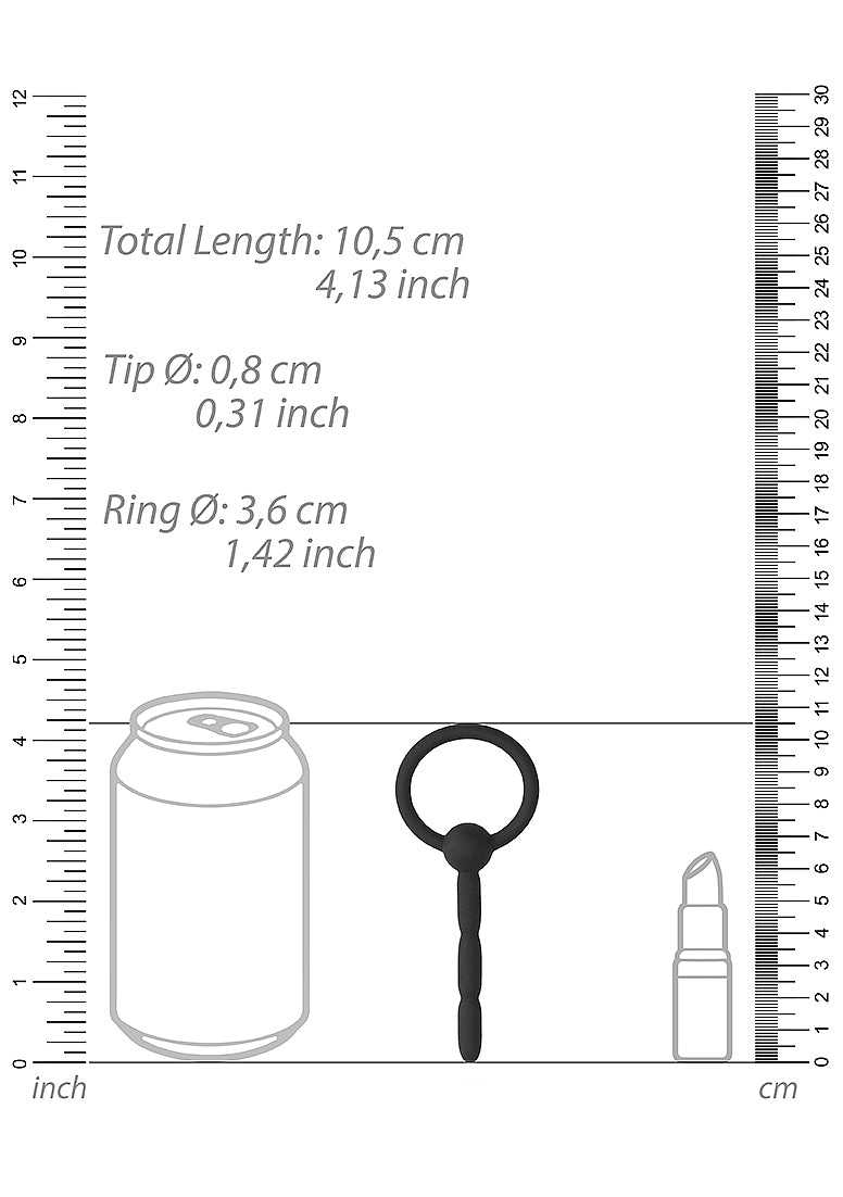 Shots Toys Urethral Sounding Silicone Plug - - Urethral Sounds