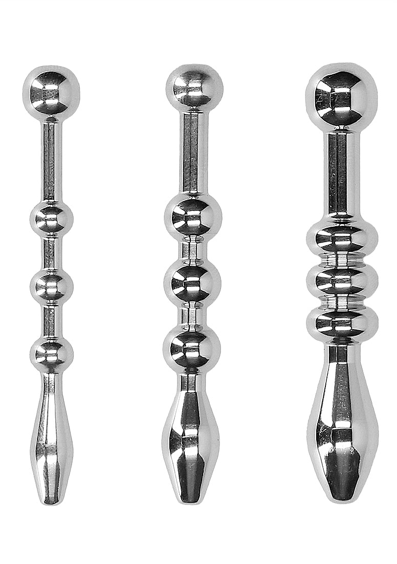 Shots Urethral Sounding Stainless Steel Plug Set - Default Title - Urethral Sounds