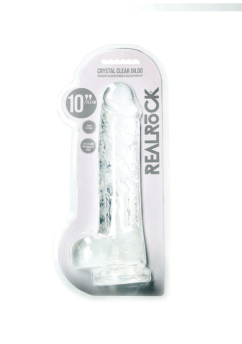 Realrock Realistic Dildo With Balls 25.4 cm - - Realistic Dildos