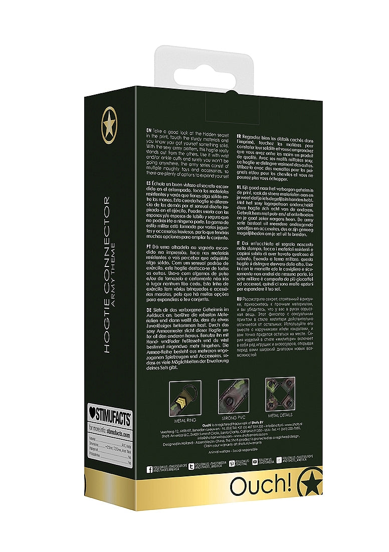 Shots Toys Army Theme Bondage Hogtie Connector - - Cuffs And Restraints