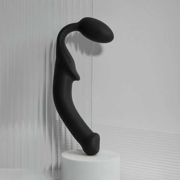 STRAP-ON-ME NEW Bendable Strap-On Silicone Dildo Black - - Strap On Sextoys