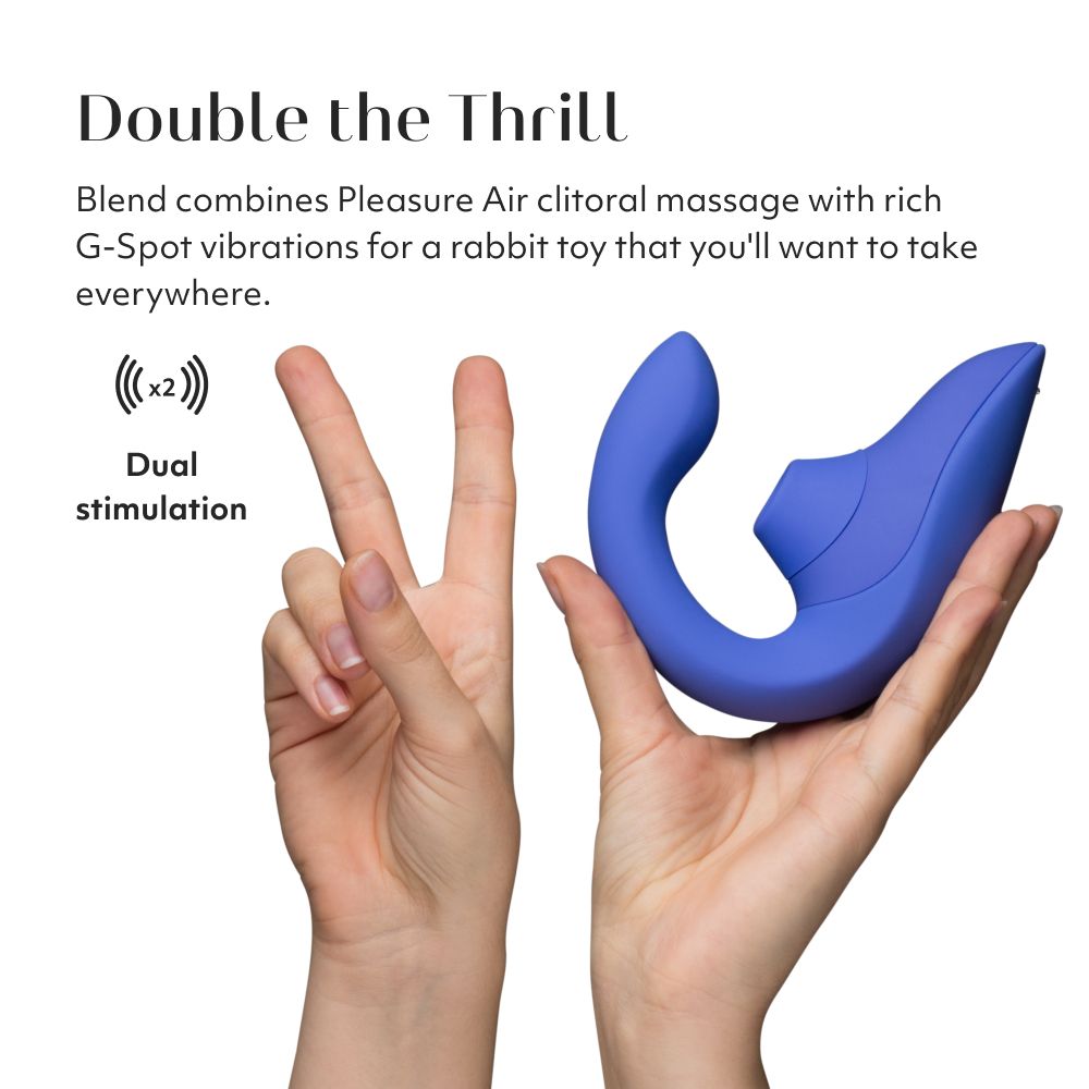 Womanizer Blend Pleasure Air Rabbit Vibrator - - Rabbit Vibrators