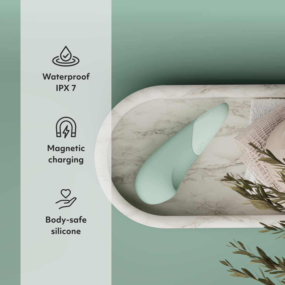 Womanizer Vibe 10 Functions Noiseless Clit Vibrator - Clit Ticklers and Pulsators