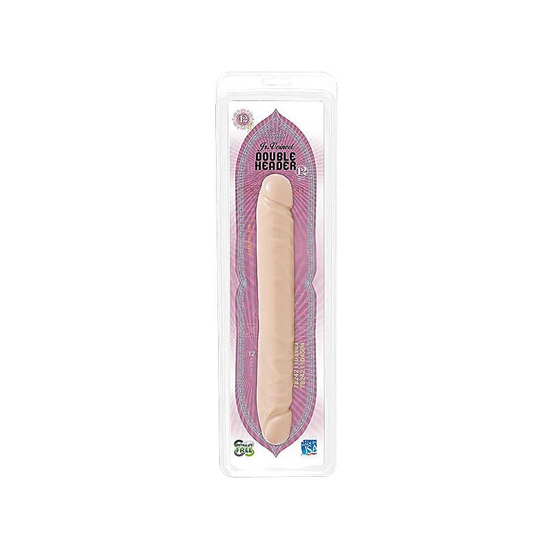 12 Inch Jr. Double Header Realistic Dong By Doc Johnson - Double Ender