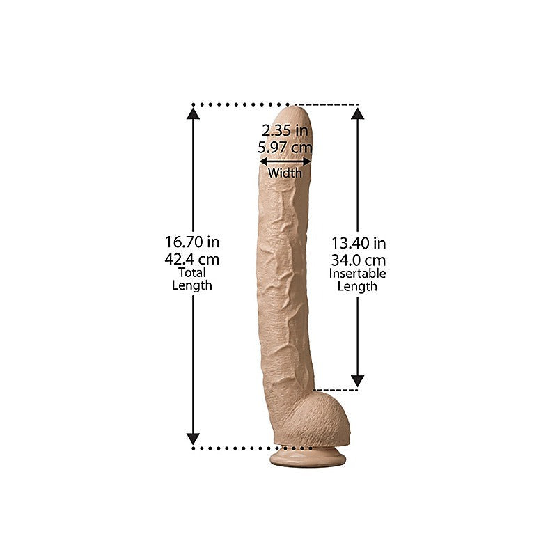 Dick Rambone 17 Inch Realistic Cock By Doc Johnson - Realistic Dildos