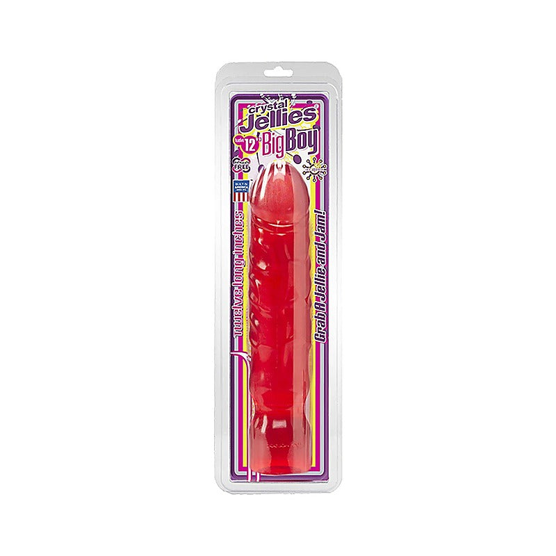S Crystal Jellies Big Boy 12 Inch Realistic Dildo - Realistic Dildos