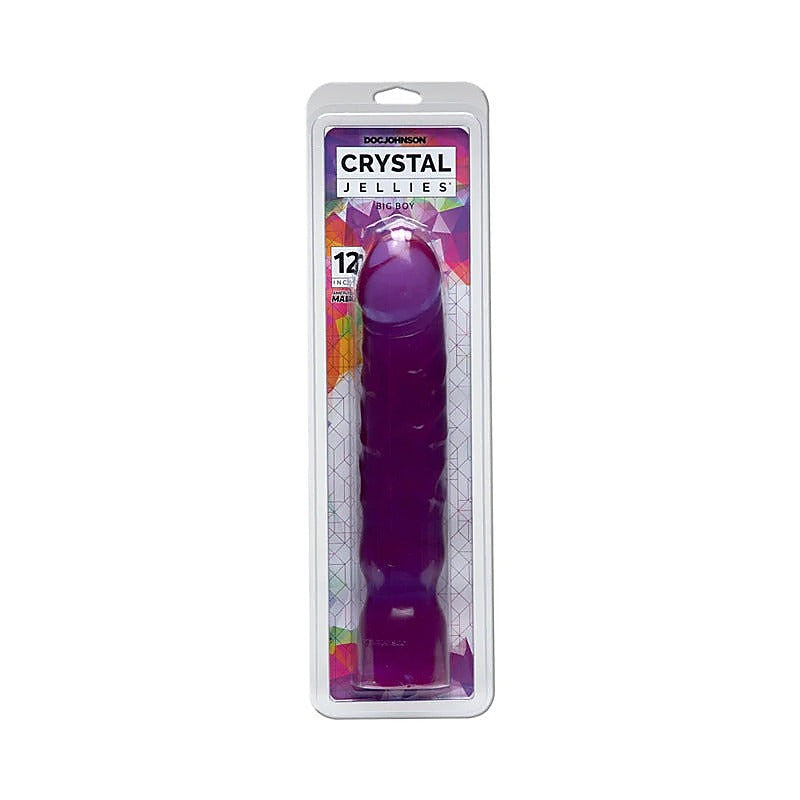 S Crystal Jellies Big Boy 12 Inch Realistic Dildo - Realistic Dildos
