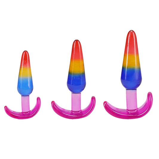 Doc Johnson Csyteal Jellies TPE Anal Trainer Set - Butt Plugs