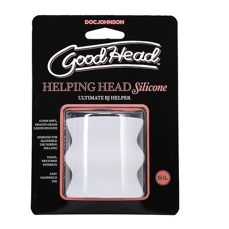 Goodhead Helping Head Silicone Mini Stroker By Doc Johnson - Masturbators and Strokers