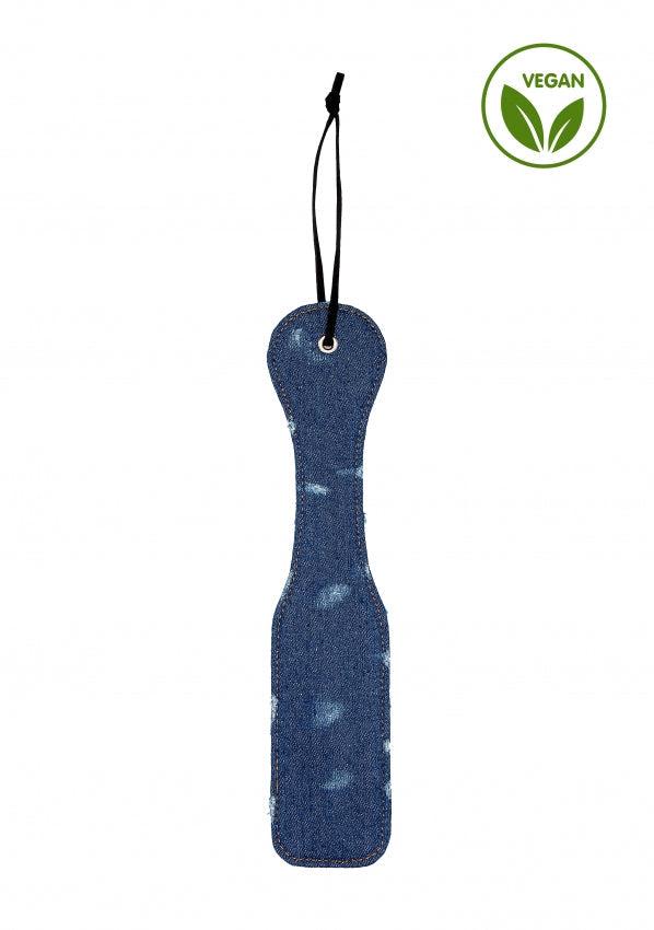 Shots Toys Roughend Denim Style BDSM Paddle - Blue - Paddles And Slappers