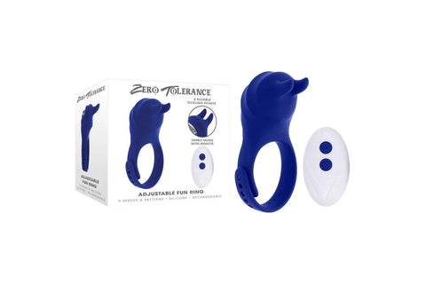 Zero Tolerance Adjustable Fun Remote Control Cock Ring - Cock Rings