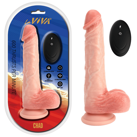 La Viva Chad Remote Control Rechargeable Realistic Cock - Vibrating Dildos