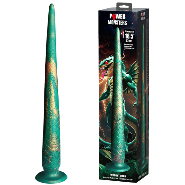 Baile Verdant Titan 18.5 Inch Monster Silicone Dildo - Realistic Dildos