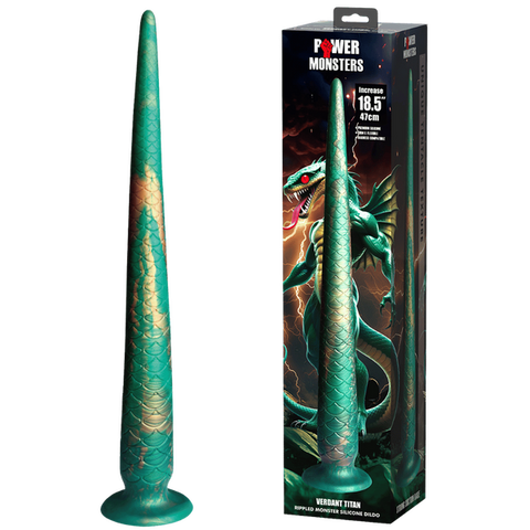 Baile Verdant Titan 18.5 Inch Monster Silicone Dildo - Realistic Dildos