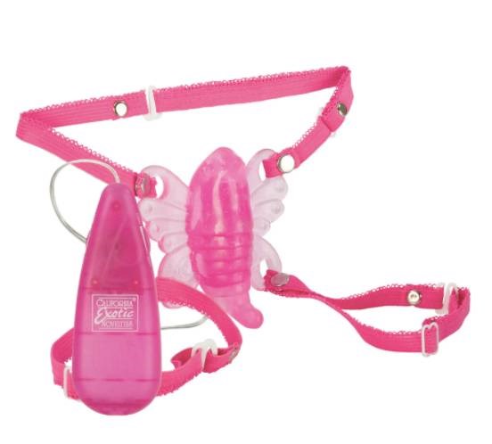 Adam & Eve THE ORIGINAL VENUS BUTTERFLY Vibrator - Pink - Remote Control Vibrators